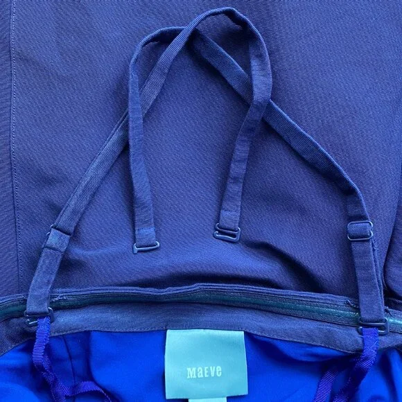 Anthropologie Maeve Retro Button Belted Two Piece Dress, Size 4 - Picture 5 of 6